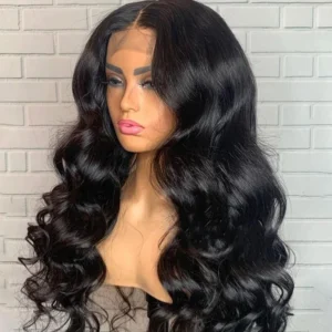 Intime 13x4 Transparent Lace Front Body Wave Wig Pre-plucked with Baby Hair Human Hair