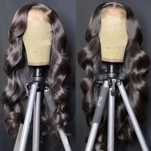 Intime 13x4 Transparent Lace Front Body Wave Wig Pre-plucked with Baby Hair Human Hair