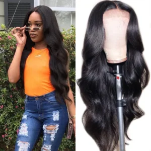 Intime 13x4 Transparent Lace Front Body Wave Wig Pre-plucked with Baby Hair Human Hair