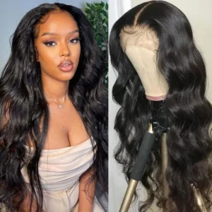 Intime 13x4 Transparent Lace Front Body Wave Wig Pre-plucked with Baby Hair Human Hair