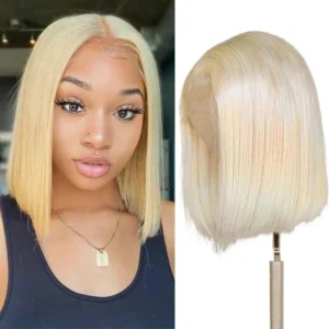 Intime Short Straight Bob Wig in 613 Blonde 13x4 Lace Front