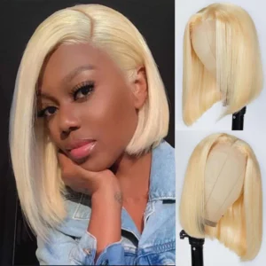 Intime Short Straight Bob Wig in 613 Blonde 13x4 Lace Front