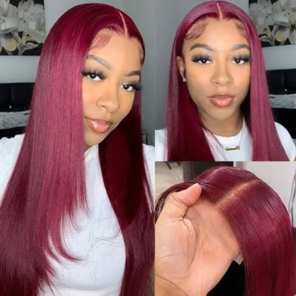 99J Burgundy Long Straight wig (7)