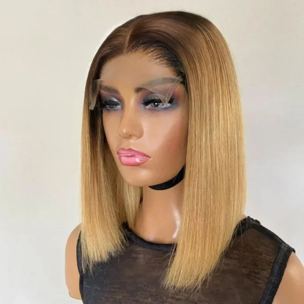 Honey Blonde bob wig (4)