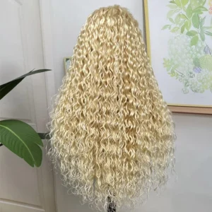 Intime 613 Blonde Water Wave 13x4 Lace Front Wig with Baby Hair