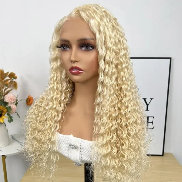 Intime 613 Blonde Water Wave 13x4 Lace Front Wig with Baby Hair (4)