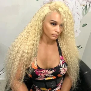 Intime 613 Blonde Water Wave 13x4 Lace Front Wig with Baby Hair