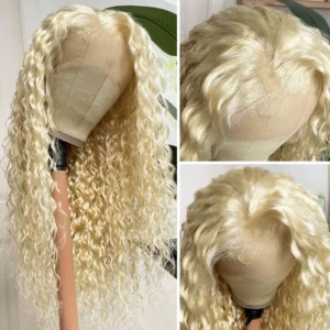 Intime 613 Blonde Water Wave 13x4 Lace Front Wig with Baby Hair