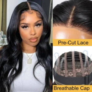 Intime Body Wave Human Hair 5x5 Pre-Cut HD Lace Wear and Go Glueless Wigs