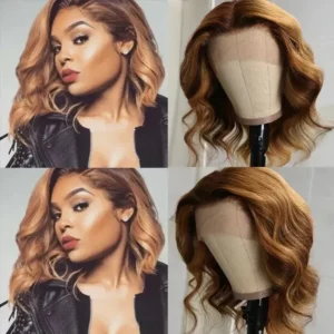 Intime Celebrity Style Body Wave Light Brown Wig with 13x4 Lace Front (1)