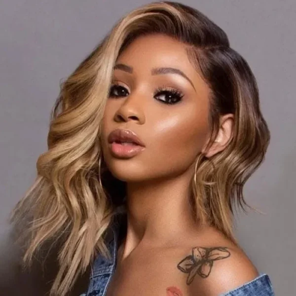Intime Celebrity Style Body Wave Light Brown Wig with 13x4 Lace Front (4)