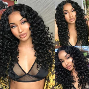 Intime Classic Deep Wave Swiss Lace Wig Pre-Plucked with Baby Hair