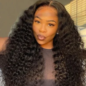 Intime Classic Deep Wave Swiss Lace Wig Pre-Plucked with Baby Hair