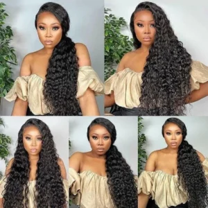 Intime Deep Wave Glueless Wig with Skin Melt 13x4 HD Lace Front