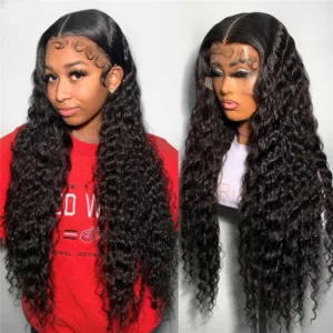 Intime Deep Wave Glueless Wig with Skin Melt 13x4 HD Lace Front