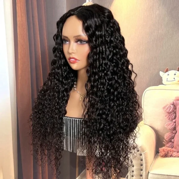 Intime Effortless Wet and Wavy Water Wave V Part Human Hair Wig (4)
