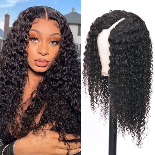 Intime Effortless Wet and Wavy Water Wave V Part Human Hair Wig (5)
