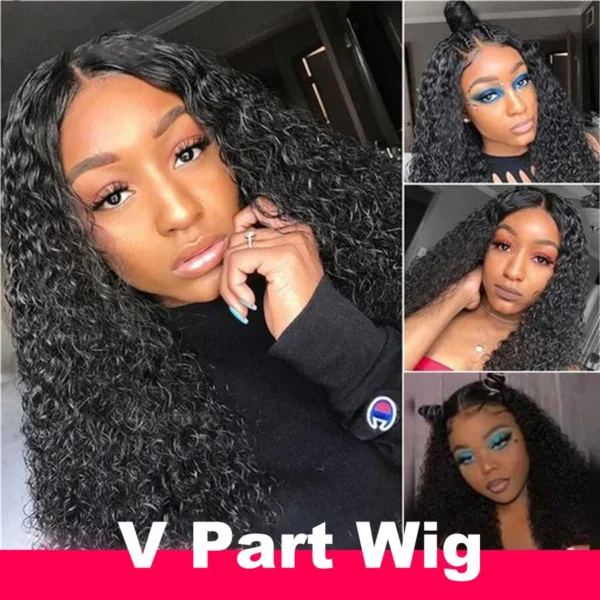 Intime Effortless Wet and Wavy Water Wave V Part Human Hair Wig (8)