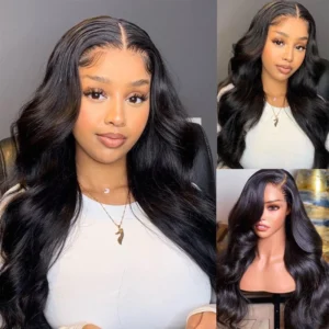 Intime Glueless Body Wave Human Hair Wigs with 5x5 HD Transparent Lace (1)