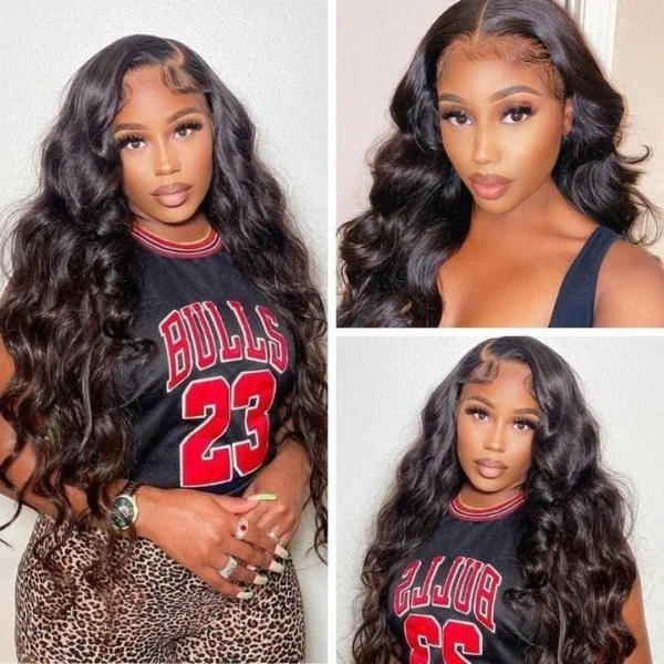 Intime Glueless Body Wave Human Hair Wigs with 5x5 HD Transparent Lace (5)