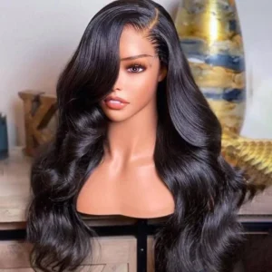 Intime Glueless Body Wave Human Hair Wigs with 5x5 HD Transparent Lace