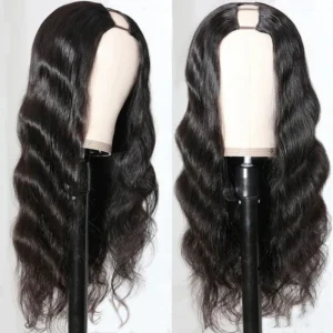 Intime Glueless U Part Body Wave Human Hair Wigs 180% Density