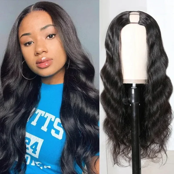 Intime Glueless U Part Body Wave Human Hair Wigs 180% Density (7)