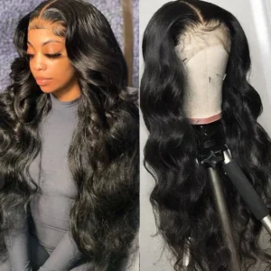 Intime High-Quality Human Hair Wigs Body Wave 13x4 HD Lace Front Glueless with Baby Hair