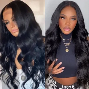 Intime High-Quality Human Hair Wigs Body Wave 13x4 HD Lace Front Glueless with Baby Hair