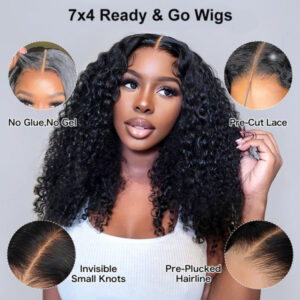 Intime Medium Length Popping Curly 250% Density HD Lace Front Human Hair Wig