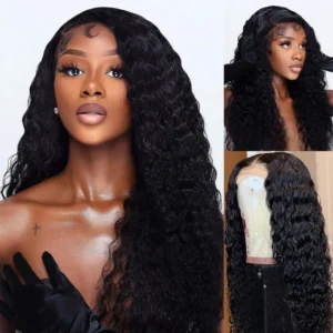 Intime Natural Deep Wave 13x4 Lace Front Virgin Human Hair Wigs (1)