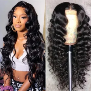 Intime Thick Loose Wave Human Hair Wig 13x4 Lace Front Pre Plucked