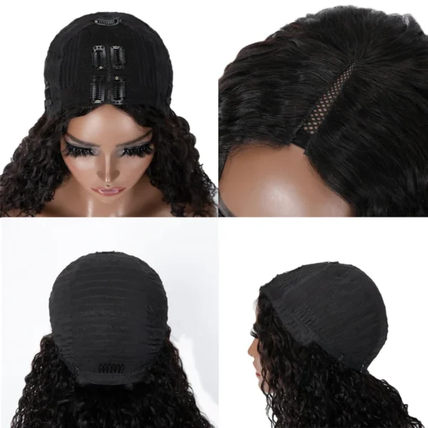 Intime Water Wave Glueless V Part Bob Wig No Leave Out Beginner Friendly Human Hair (5)