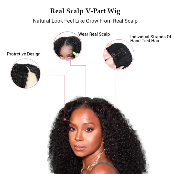 Intime Water Wave Glueless V Part Bob Wig No Leave Out Beginner Friendly Human Hair (9)