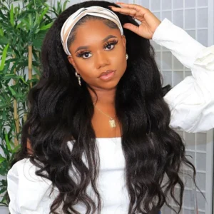 Intime Wear & Go Body Wave Headband Wig Glueless Human Hair Zero Skill Needed