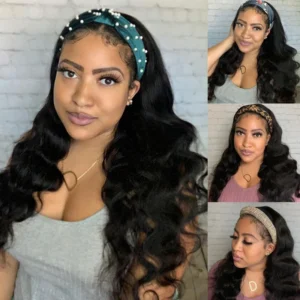 Intime Wear & Go Body Wave Headband Wig Glueless Human Hair Zero Skill Needed