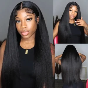 Kinky Straight Human Hair wig (1)