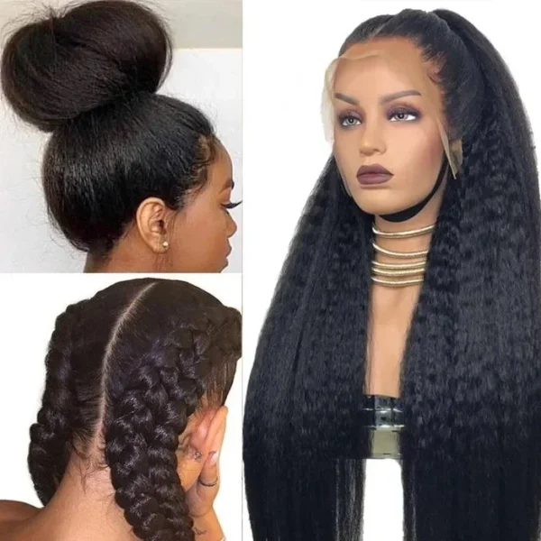 Kinky Straight Human Hair wig (2)