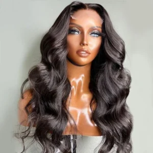 Natural Body Wave Human Hair Wig with 4x4 HD Lace Closure