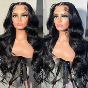 Natural Body Wave Human Hair Wig with 4x4 HD Lace Closure