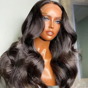 Natural Body Wave Human Hair Wig with 4x4 HD Lace Closure