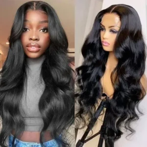 Natural Body Wave Human Hair Wig with 4x4 HD Lace Closure