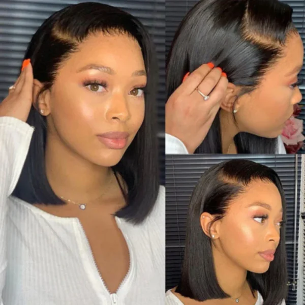Short Straight Bob Wig (7)