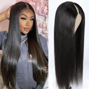 V part long hair straight wig (1)