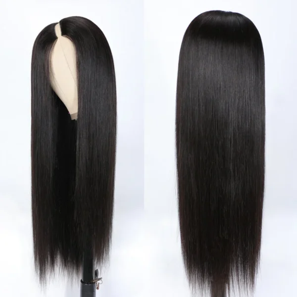V part long hair straight wig (2)