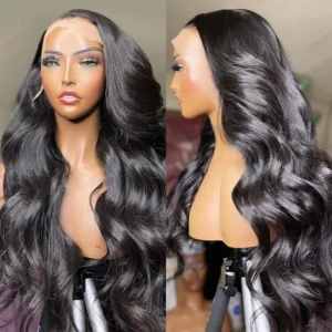 Intime Transparent Lace Human Hair Wig Pre-Cut Body Wave Tangle-Free