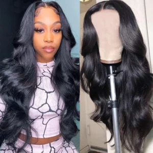 Intime Transparent Lace Human Hair Wig Pre-Cut Body Wave Tangle-Free