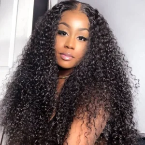 Intime Curly Wave Human Hair Lace Front Wig 12-30 Inch Long Hair