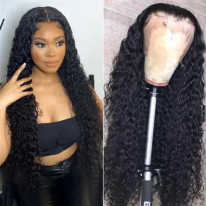 Intime Curly Wave Human Hair Lace Front Wig 12-30 Inch Long Hair