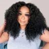 Intime Deep Parting Curly 6x6 Lace Closure Human Hair Wig (5)